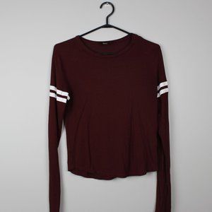 Long Sleeve Shirt with Striped Arms